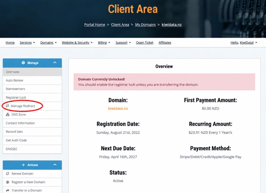 Domain & Email Forwarding of Domain